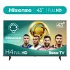 Hisense 43-Inch Class H4 Series FHD Roku Smart TV (43H4030F3) – 1080P Full HD LCD Screen, LED TV, DTS TruSurround Sound, Motion Rate 120, Gaming Mode