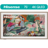 Hisense 75-Inch Class QLED 4K S7N CanvasTV Series Dolby Vision HDR Google Smart TV (75S7N, 2024 Model) – Art Mode, Anti-Glare Panel, H, Hi-Matte Display, Frame & UltraSlim Wall Mount Included, 144Hz