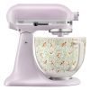 KitchenAid Artisan Series 5-Quart Tilt-Head Stand Mixer, Wildflower with Ceramic Bowl, Flat Beater, Dough Hook, Whip