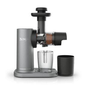 Restored Ninja NeverClog 150W Cold Press Juicer with 18oz Jug, 30oz Pulp Container, 2-Speed, Compact (Certified ) (Refurbished)