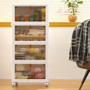 Shop @Walmart – OKENTEN Rolling Wheeled Plastic Storage Bins with Lid