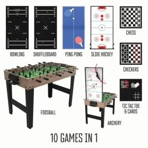 Shop @Walmart – RealPlay Tzumi 10-in-1 Multi Game Table