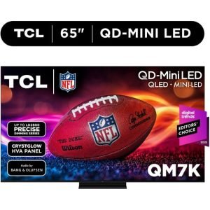 TCL 65″ Q Series 4K UHD HDR QD-Mini LED Smart TV with Google TV 65QM7K