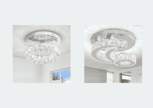 Modern Crystal Chandelier/Crystal Flush Mount Ceiling Light !