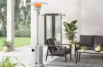 Hampton Bay Stainless Steel Patio Heater with Wheels @Home depot !