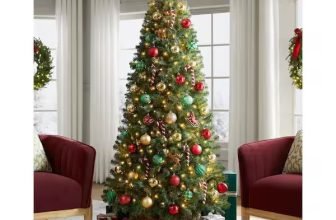 LED 6.5-Feet Pre-Lit Festive Artificial Christmas Tree @Home Depot !
