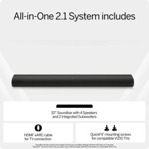 VIZIO All-in-One 2.1 Soundbar SE With Dolby Atmos