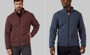 32 Degrees Men’s Cloud Fleece Sherpa Full Zip Jacket