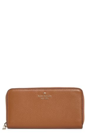 Kate Spade New York – pebbled leather continental wallet