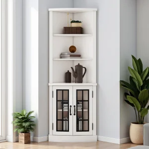 Armoney Corner Storage Bookcase at Wayfair