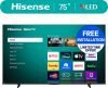 Hisense 75″ Class H5 Series QLED 4K UHD Roku Smart TV