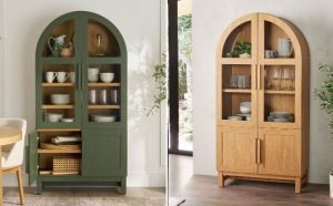 Better Homes & Gardens Juliet Kitchen Rounded Arch Cabinet at Walmart!