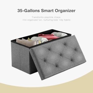 EDX Multi‑functional 30″ Folding Storage Ottoman at Walmart!