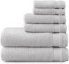 MARTHA STEWART 100% Cotton Bath Towels Set of 6