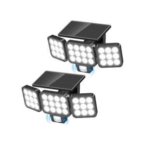 Solar Motion Sensor Outdoor Lights Waterproof