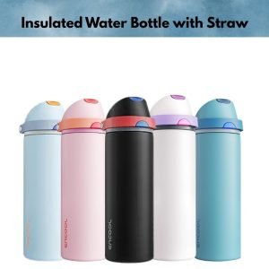 Insulated Water Bottle with Straw