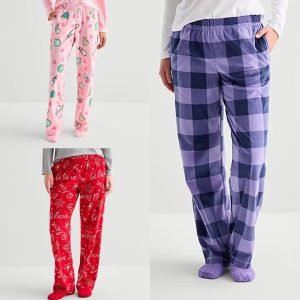 Women’s Pajama Fleece Pants & Socks Sets at JCPenney!