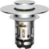 Hibbent Upgraded 3 in 1 Bathroom Sink Drain Strainer