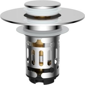 Hibbent Upgraded 3 in 1 Bathroom Sink Drain Strainer