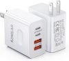 [2-Pack] USB C Wall Charger
