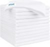 HOMEXCEL White Microfiber Cleaning Cloth 12 Pack
