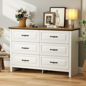 Marsail Farmhouse 6 Drawer Dresser