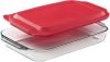 Pyrex Basics 3 QT Glass Baking Dish With Plastic Lid