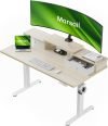 Marsail Electric Standing Desk with Drawers