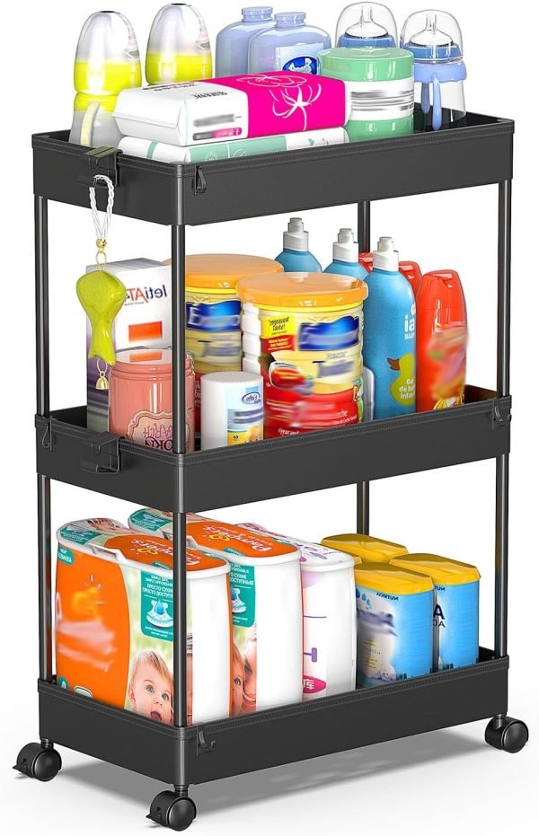 SPACEKEEPER Rolling Storage Cart