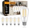 6 Packs 8W 800LM Vintage LED Edison Bulbs
