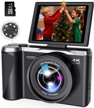 Digital Camera 4K for Photography & Video 