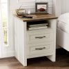 Pipishell Night Stand with Charging Station