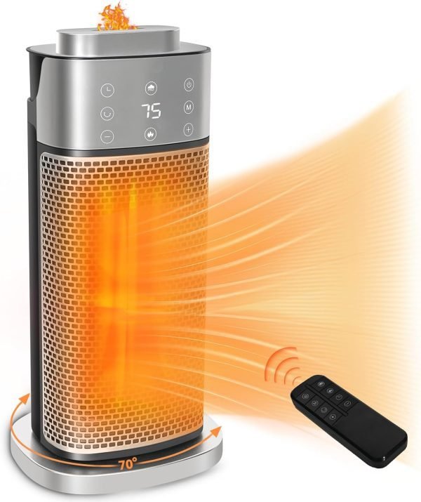 Portable Space Heater with Thermostat & Humidifier