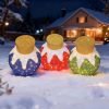 Lighted Pop-Up Christmas Ornament Set