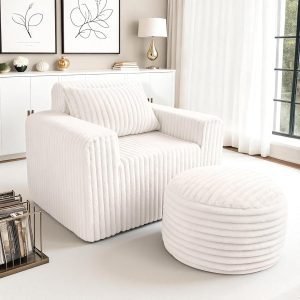 Giant Bean Bag Chairs with Ottoman