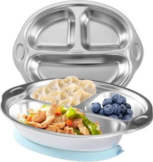 Food-grade Suction Dish Plates for toddlers