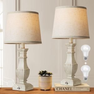 ROTTOGOON Dimmable Table Lamps Set of 2