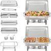 VEVOR Chafing Dish Buffet Set, 8 Qt 2 Pack
