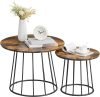 Round Coffee Tables Set of 2