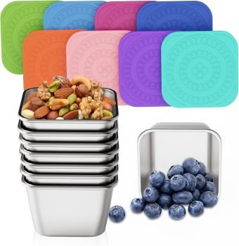 ENCYS Set of 8 Snack Containers
