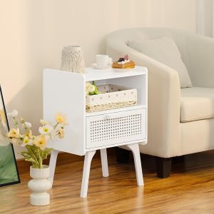 Lerliuo Rattan Nightstand