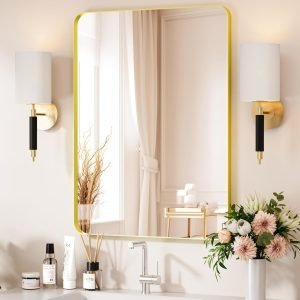 Gold Bathroom Mirror 24X32