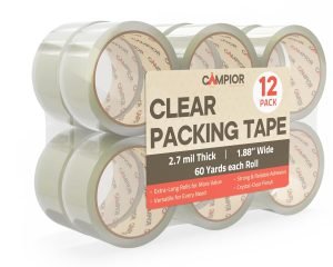 Clear Packing Tape Heavy Duty 12 Rolls