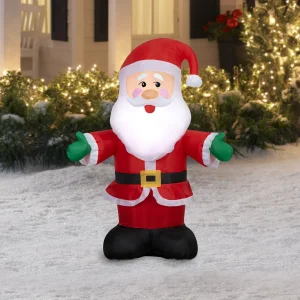 4 ft Santa Christmas Airblown Yard Inflatable, Multicolor At Walmart !!