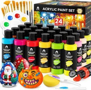 40 Pcs Acrylic Paint Set 