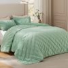 Bedsure Velvet Fleece Comforter Set Queen