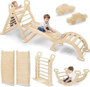 Pikler Triangle Climbing Set
