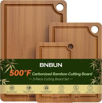 Bamboo Cutting Board 3 Piece Set