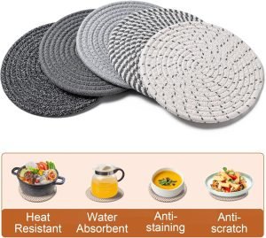 5 Heat Resistant Pot Holders