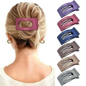 6 Pack Flat Claw Clips for Women